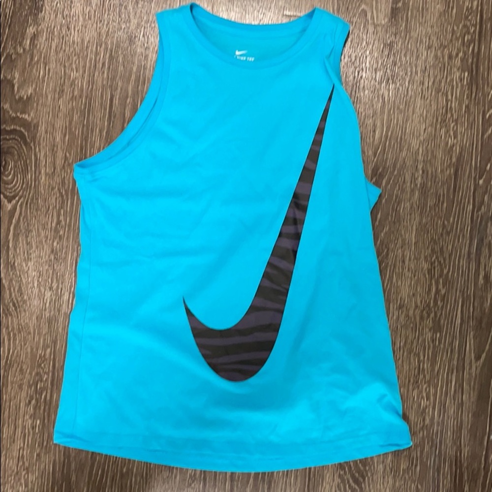 Blue Nike Muscle T